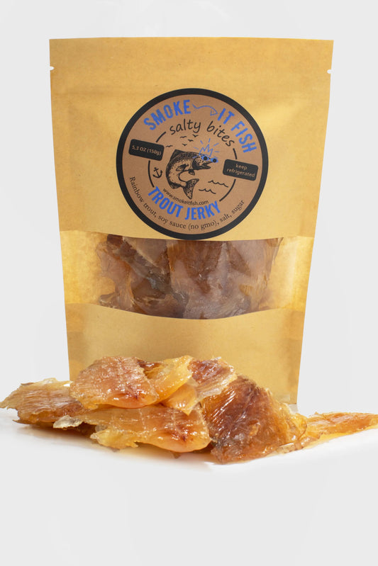 Salty Bites (Salty Trout Fish Jerky) - Smoke It Fish